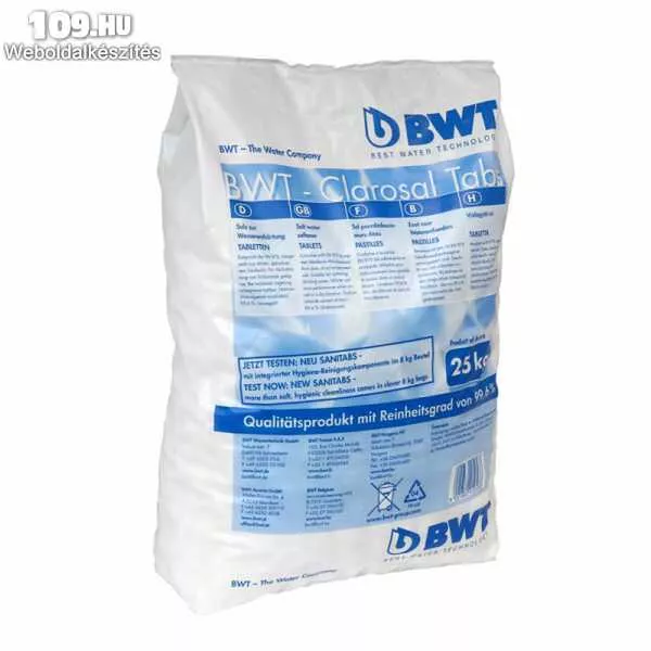 Vízlágyító só Bwt 25kg